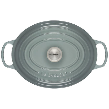  Le Creuset 6.75 Qt. Oval Signature Dutch Oven With Stainless Steel Knob | Sea Salt
