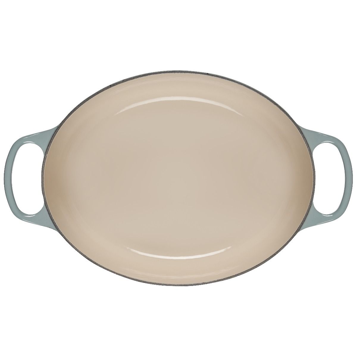  Le Creuset 6.75 Qt. Oval Signature Dutch Oven With Stainless Steel Knob | Sea Salt