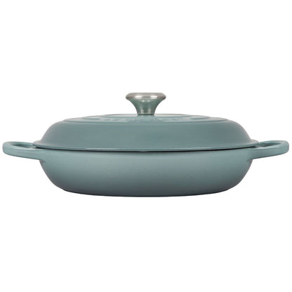  Le Creuset 3.5 Qt. Signature Enameled Cast Iron Braiser With Stainless Steel Knob | Sea Salt