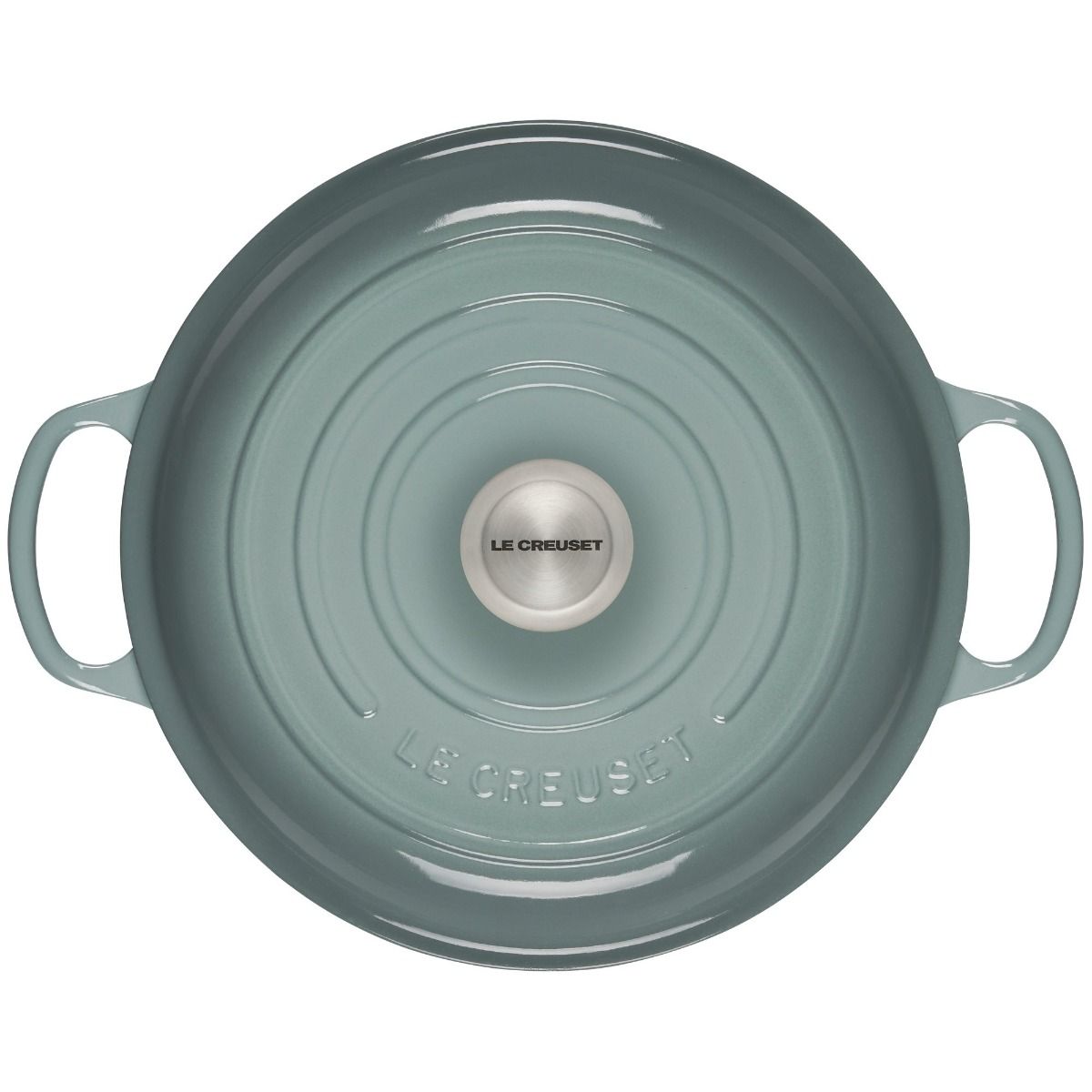 Le Creuset 3.5 Qt. Signature Enameled Cast Iron Braiser With Stainless Steel Knob | Sea Salt