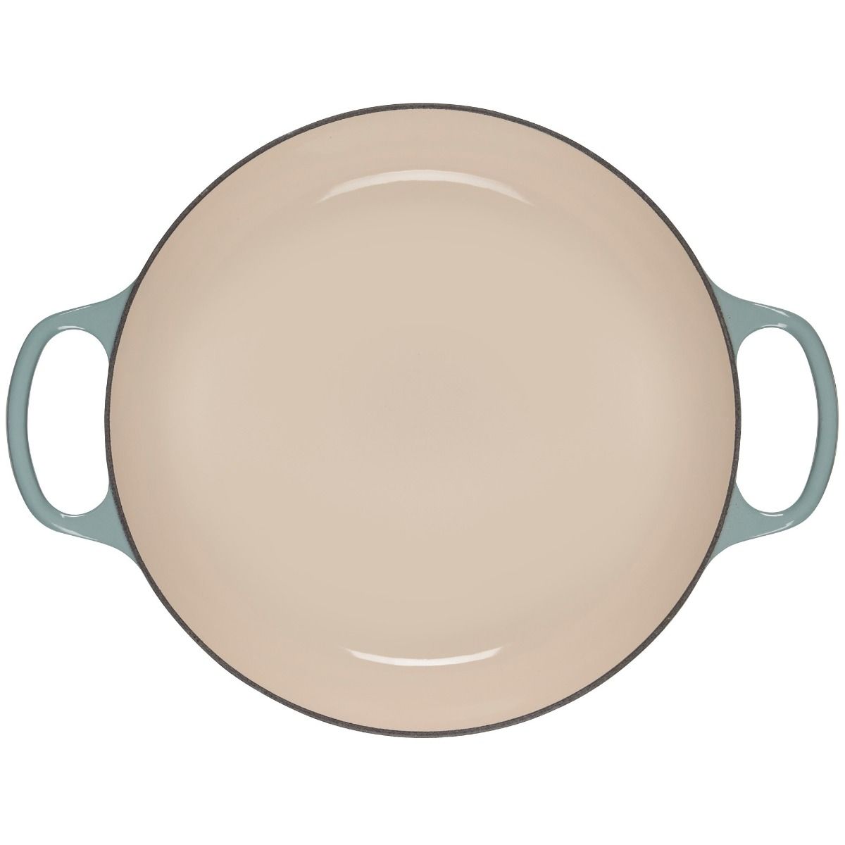  Le Creuset 3.5 Qt. Signature Enameled Cast Iron Braiser With Stainless Steel Knob | Sea Salt