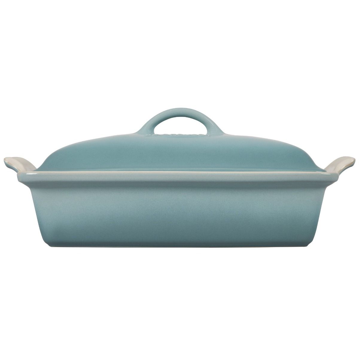  Le Creuset 4 Qt. Rectangular Heritage Covered Casserole | Sea Salt