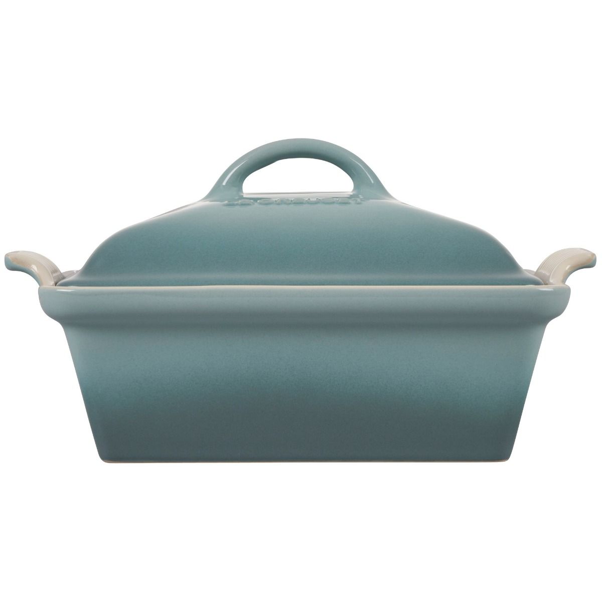  Le Creuset 2.5 Qt. Square Heritage Covered Casserole | Sea Salt