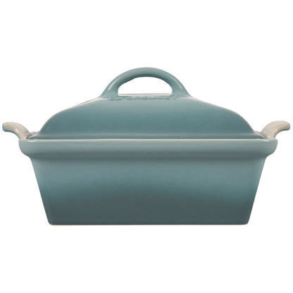  Le Creuset 2.5 Qt. Square Heritage Covered Casserole | Sea Salt