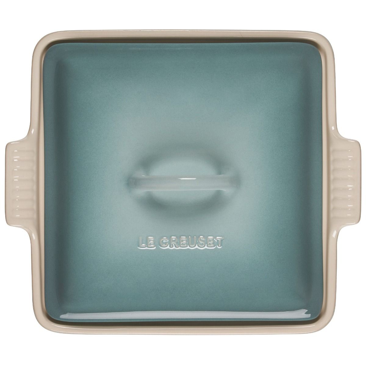  Le Creuset 2.5 Qt. Square Heritage Covered Casserole | Sea Salt