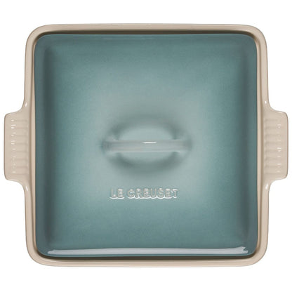  Le Creuset 2.5 Qt. Square Heritage Covered Casserole | Sea Salt