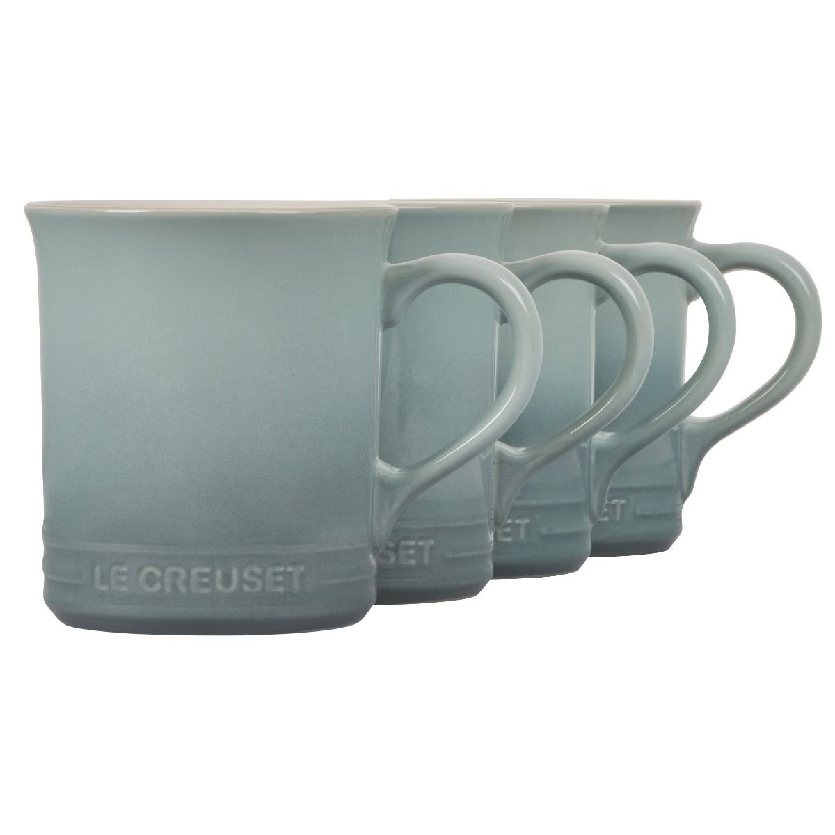  Le Creuset 14oz Mugs Set Of 4 | Sea Salt