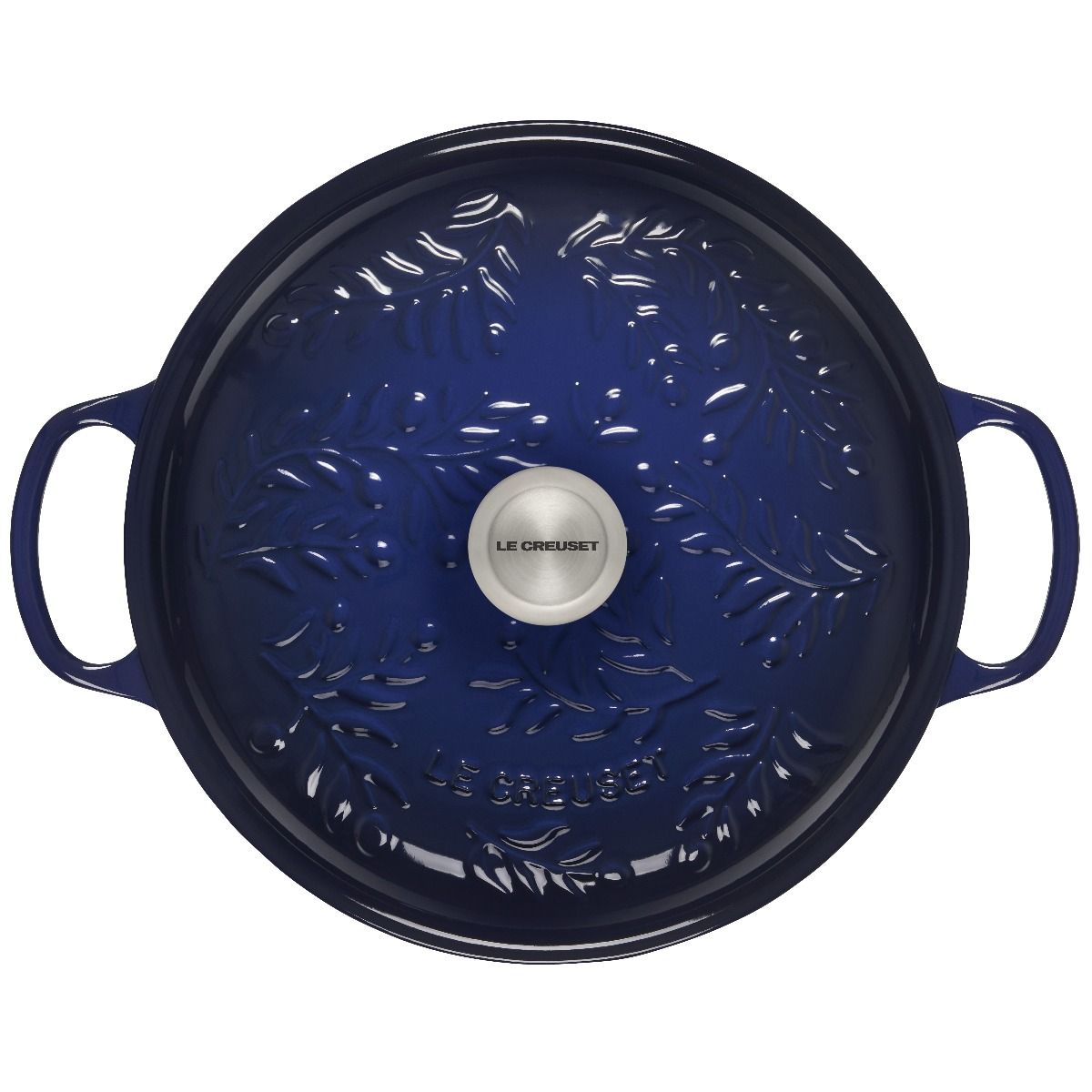  Le Creuset Olive Branch Collection 3.5 Qt. Signature Braiser | Indigo Blue