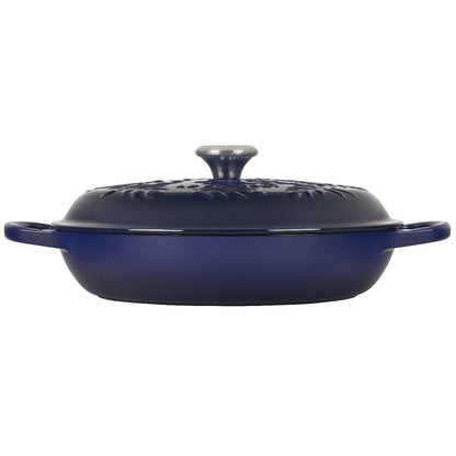  Le Creuset Olive Branch Collection 3.5 Qt. Signature Braiser | Indigo Blue