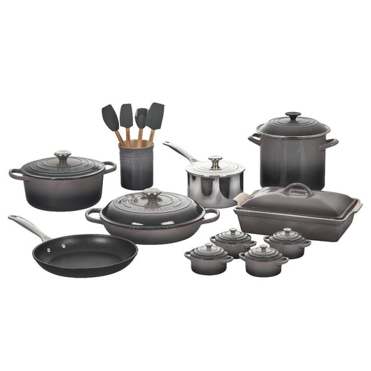  Le Creuset 20-Piece Mixed Material Cookware Set | Oyster