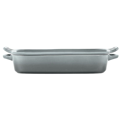  Le Creuset 2.75 Qt. Rectangular Heritage Baking Dish With Platter Lid | Sea Salt