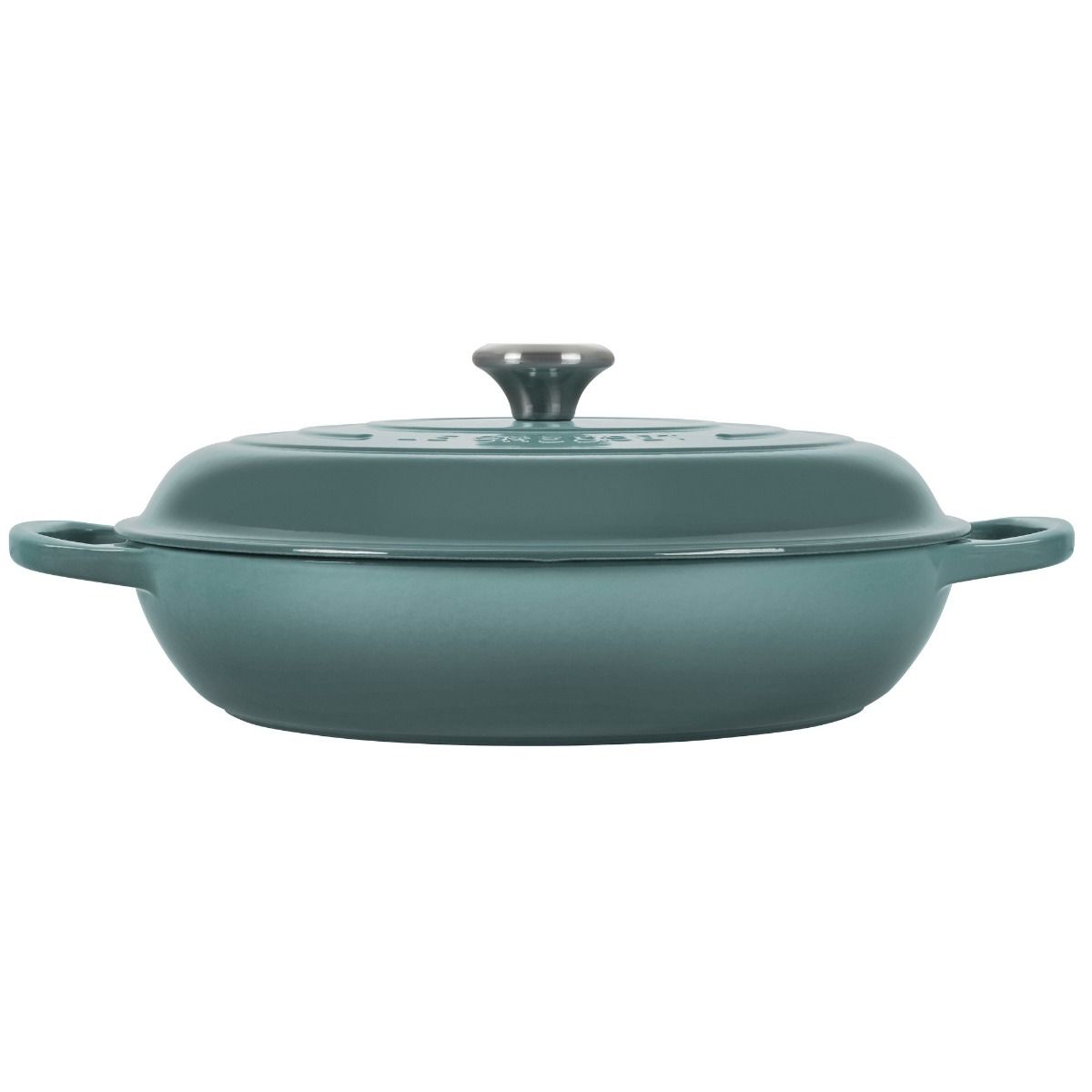  Le Creuset 5 Qt. Signature Enameled Cast Iron Braiser With Stainless Steel Knob | Sea Salt