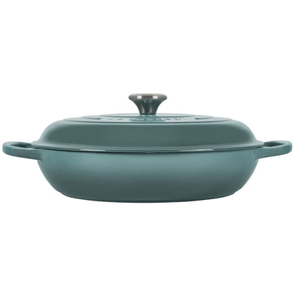  Le Creuset 5 Qt. Signature Enameled Cast Iron Braiser With Stainless Steel Knob | Sea Salt