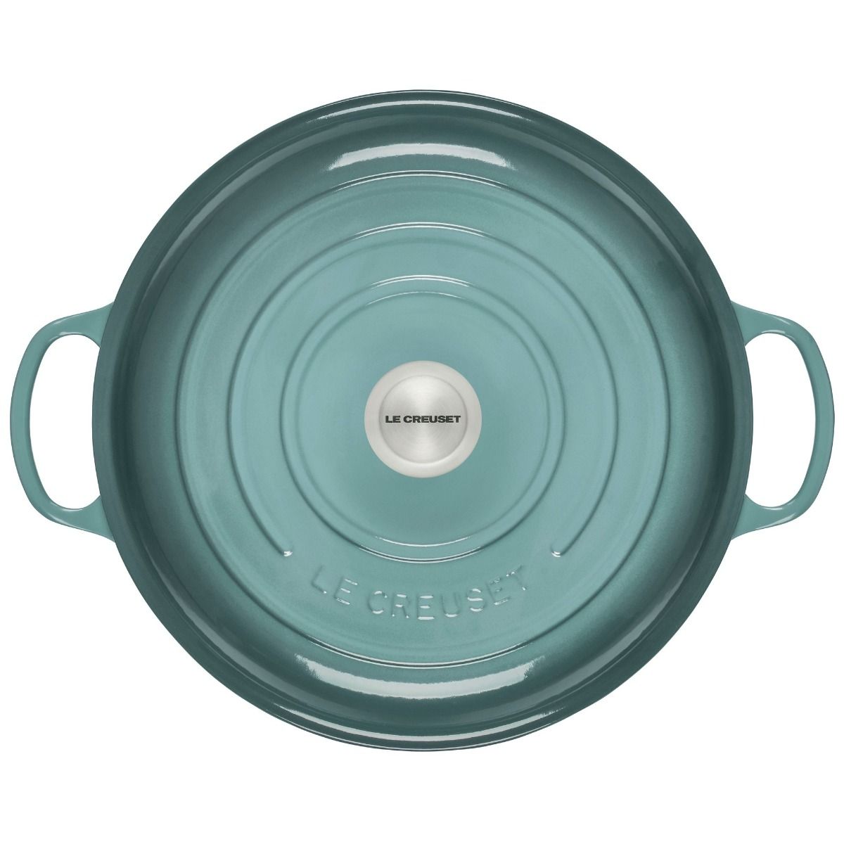  Le Creuset 5 Qt. Signature Enameled Cast Iron Braiser With Stainless Steel Knob | Sea Salt