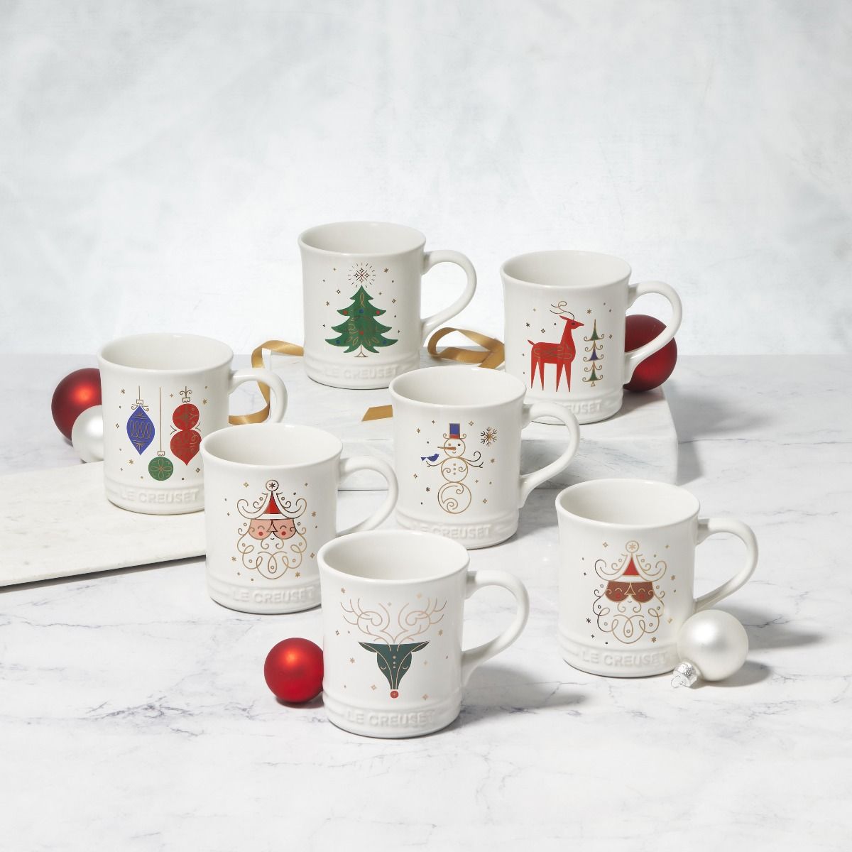  Le Creuset 14oz Mug | Noel (Reindeer Face)