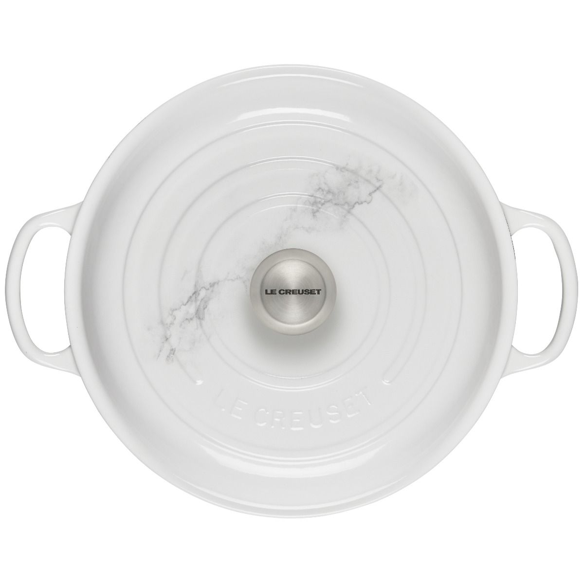  Le Creuset 3.5 Qt. Signature Enameled Cast Iron Braiser With Stainless Steel Knob | Marble