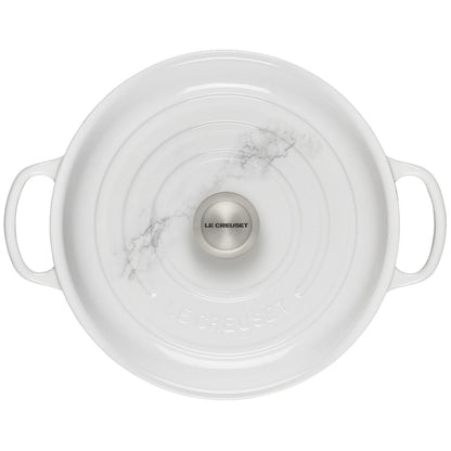  Le Creuset 3.5 Qt. Signature Enameled Cast Iron Braiser With Stainless Steel Knob | Marble