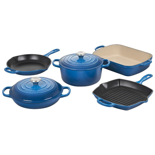  Le Creuset 7-Piece Signature Cookware Set | Marseille Blue