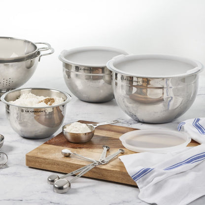  Le Creuset Nested Stainless Steel Mixing Bowls (Set Of 3)