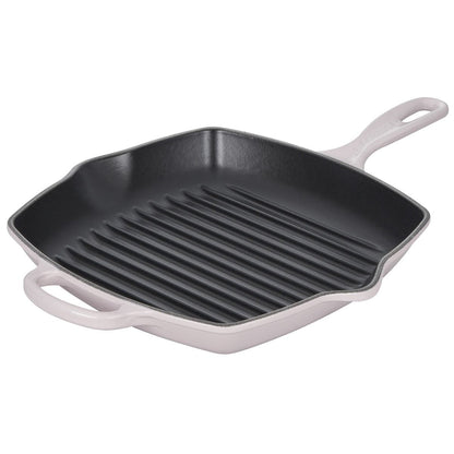  Le Creuset 10.25" Square Signature Cast Iron Grill Skillet | Shallot