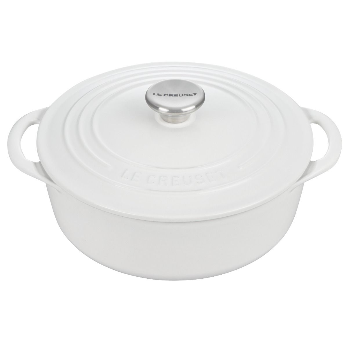  Le Creuset 2.75 Qt. Shallow Round Dutch Oven | White