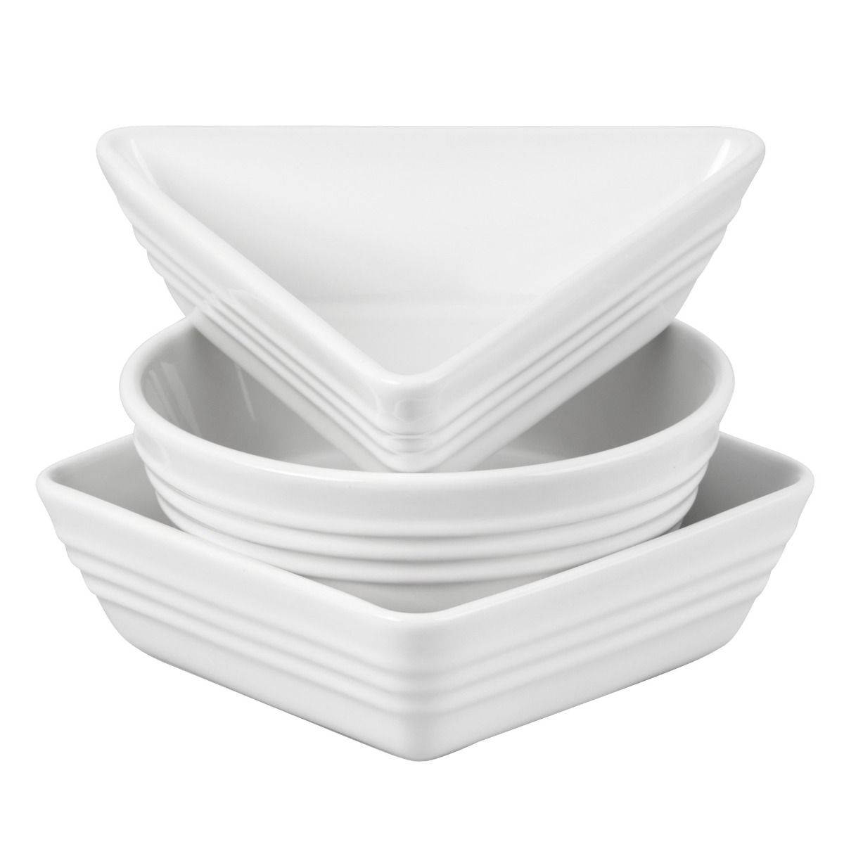  Le Creuset Set Of 3 Tapas Dishes | White