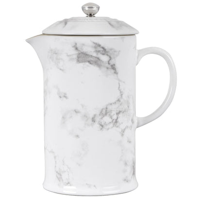  Le Creuset 34oz Stoneware Ceramic French Press | Marble