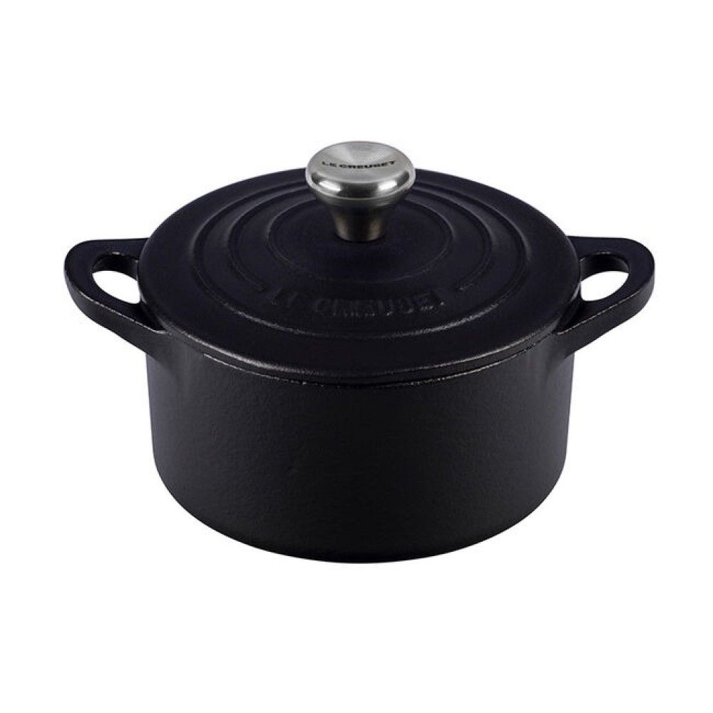  Le Creuset 10.5oz Mini Cocotte With Stainless Steel Knob | Licorice