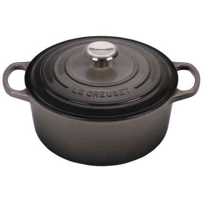  Le Creuset 4.5 Qt. Round Signature Dutch Oven With Stainless Steel Knob | Oyster Grey