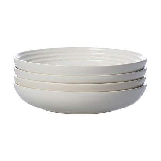  Le Creuset 8.5" Pasta Bowls - Set Of 4 | White
