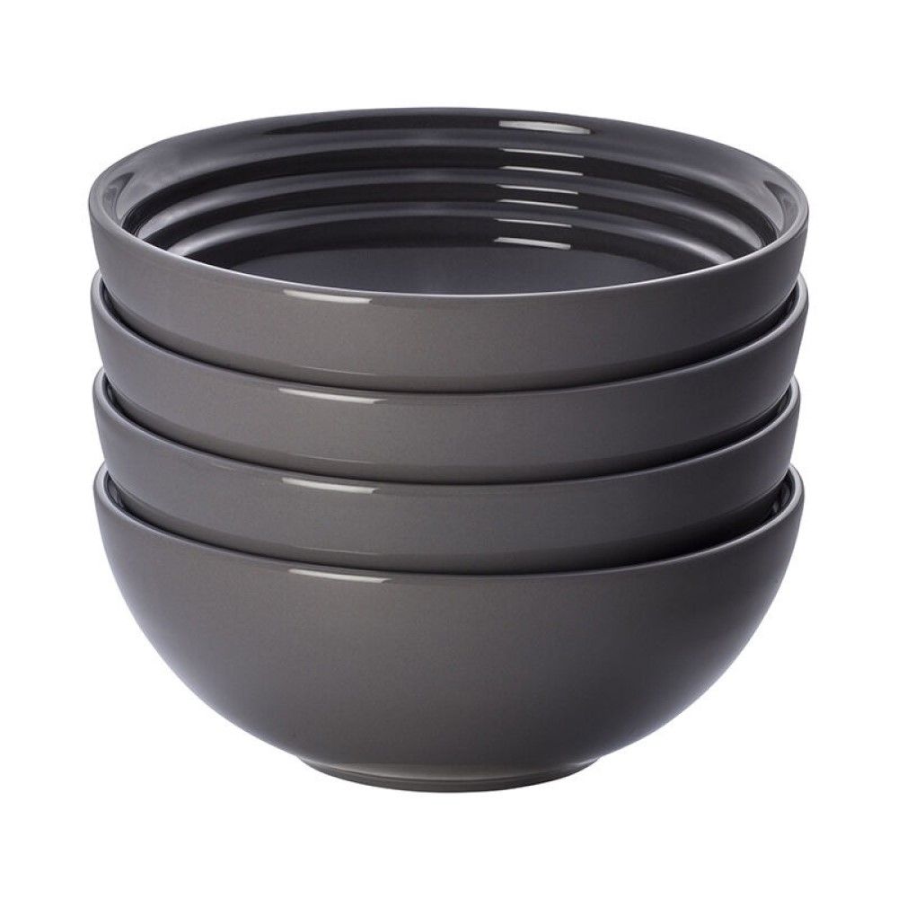  Le Creuset Vancouver 22oz Soup Bowls - Set Of 4 | Oyster Grey