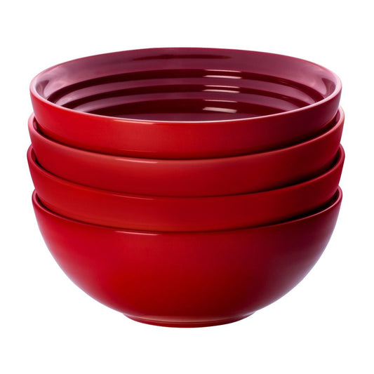  Le Creuset 22oz Soup Bowls - Set Of 4 | Cerise/Cherry Red