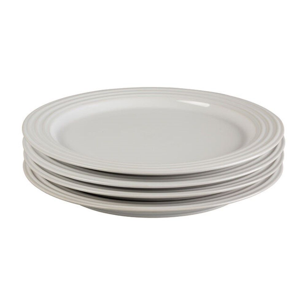  Le Creuset 10.5" Dinner Plates - Set Of 4 | White