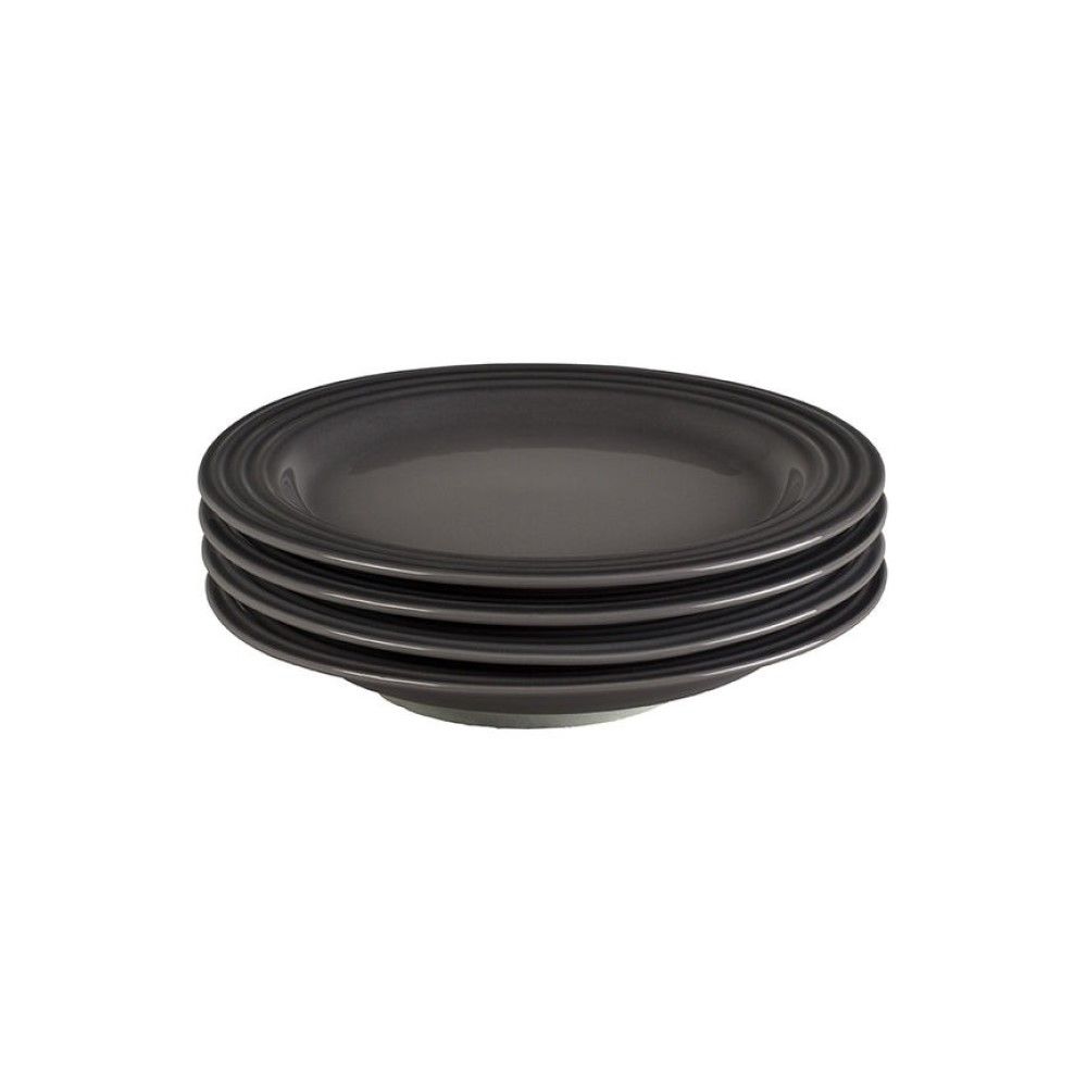  Le Creuset Vancouver 8.5" Salad Plates - Set Of 4 | Oyster Grey