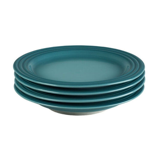  Le Creuset Vancouver 8.5" Salad Plate Set Of 4 | Caribbean Blue