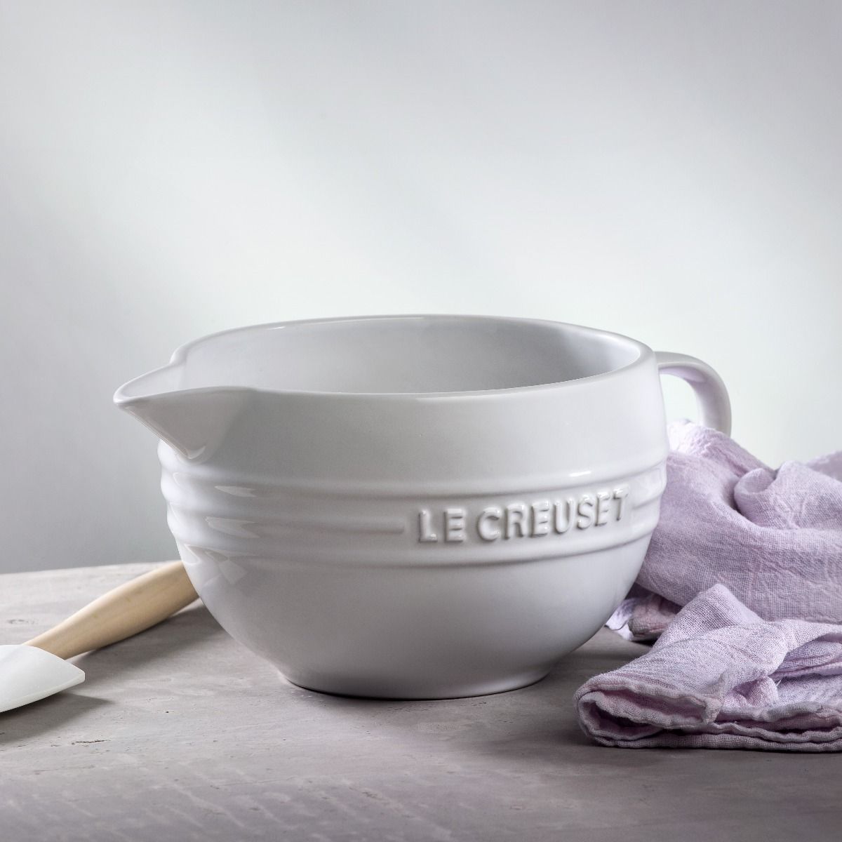  Le Creuset 2 Qt. Stoneware Batter Bowl | White