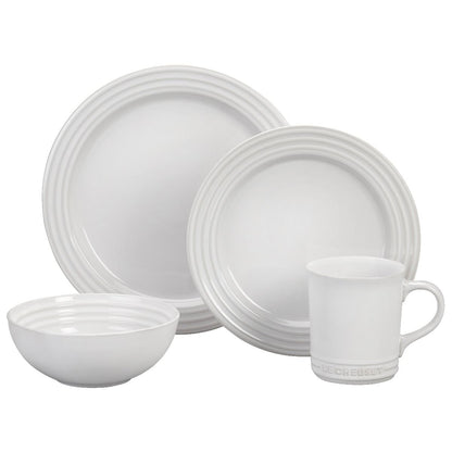  Le Creuset 16-Piece Dinnerware Set | White