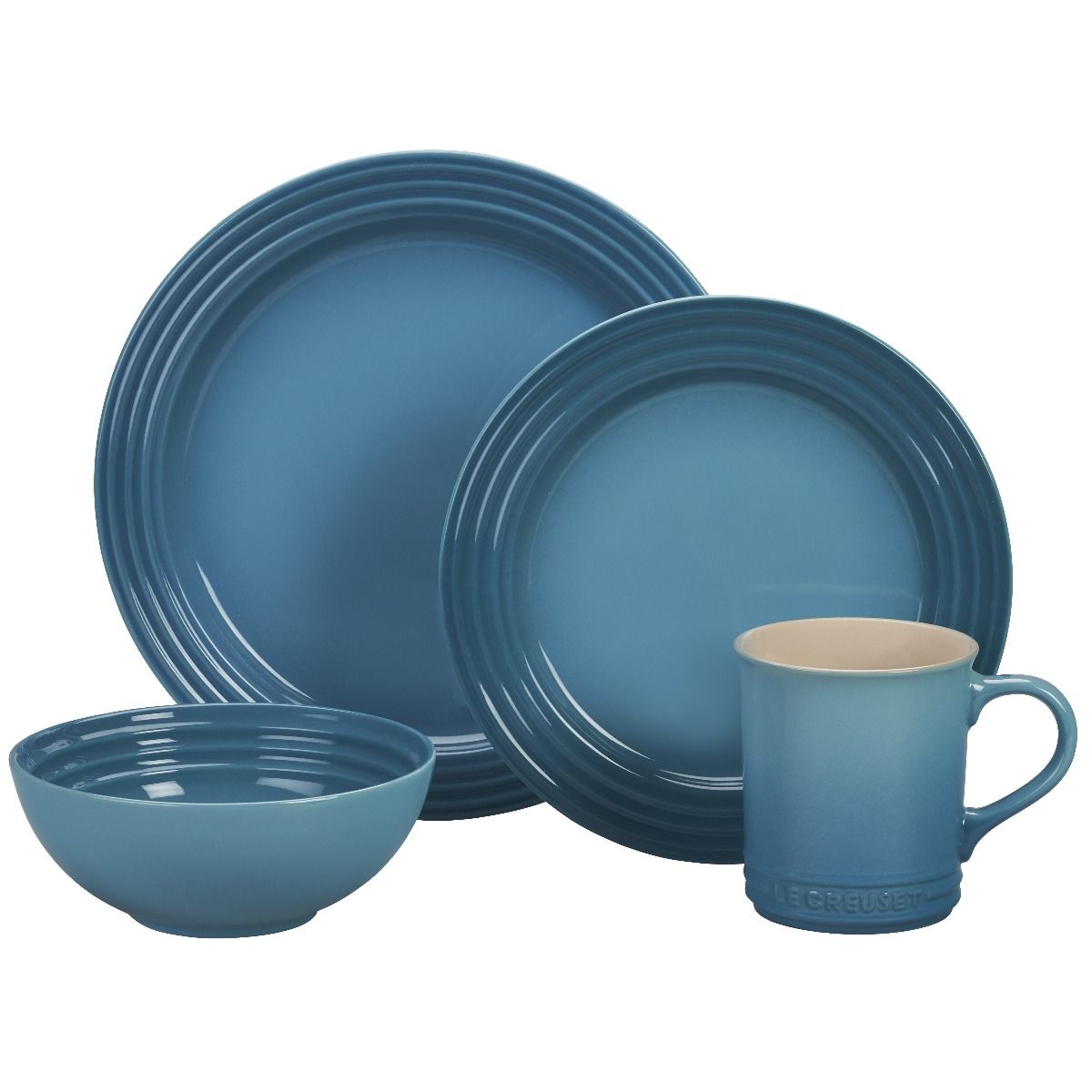  Le Creuset 16-Piece Dinnerware Set | Caribbean Blue