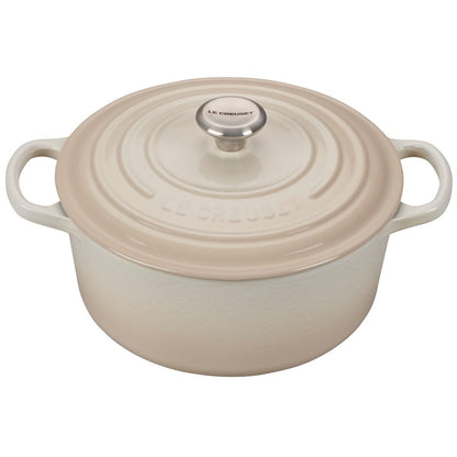  Le Creuset 3.5 Qt. Round Signature Dutch Oven With Stainless Steel Knob | Meringue White