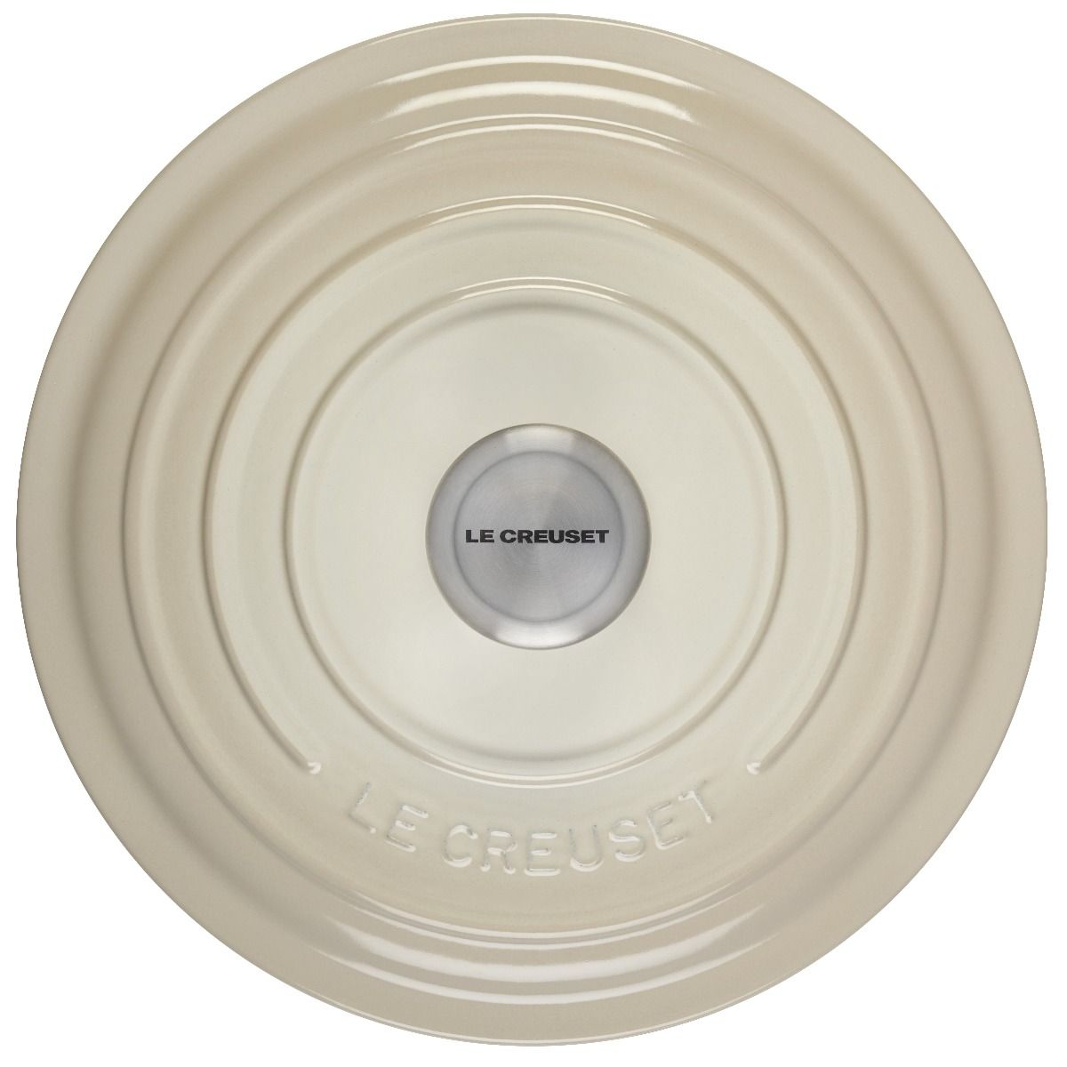  Le Creuset 5.5 Qt. Round Signature Cast Iron Dutch Oven With Stainless Steel Knob | Meringue White