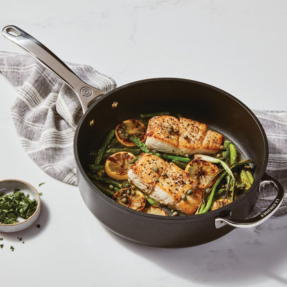  Le Creuset 4.25 Qt. Sauté Pan With Glass Lid | Toughened Nonstick Pro