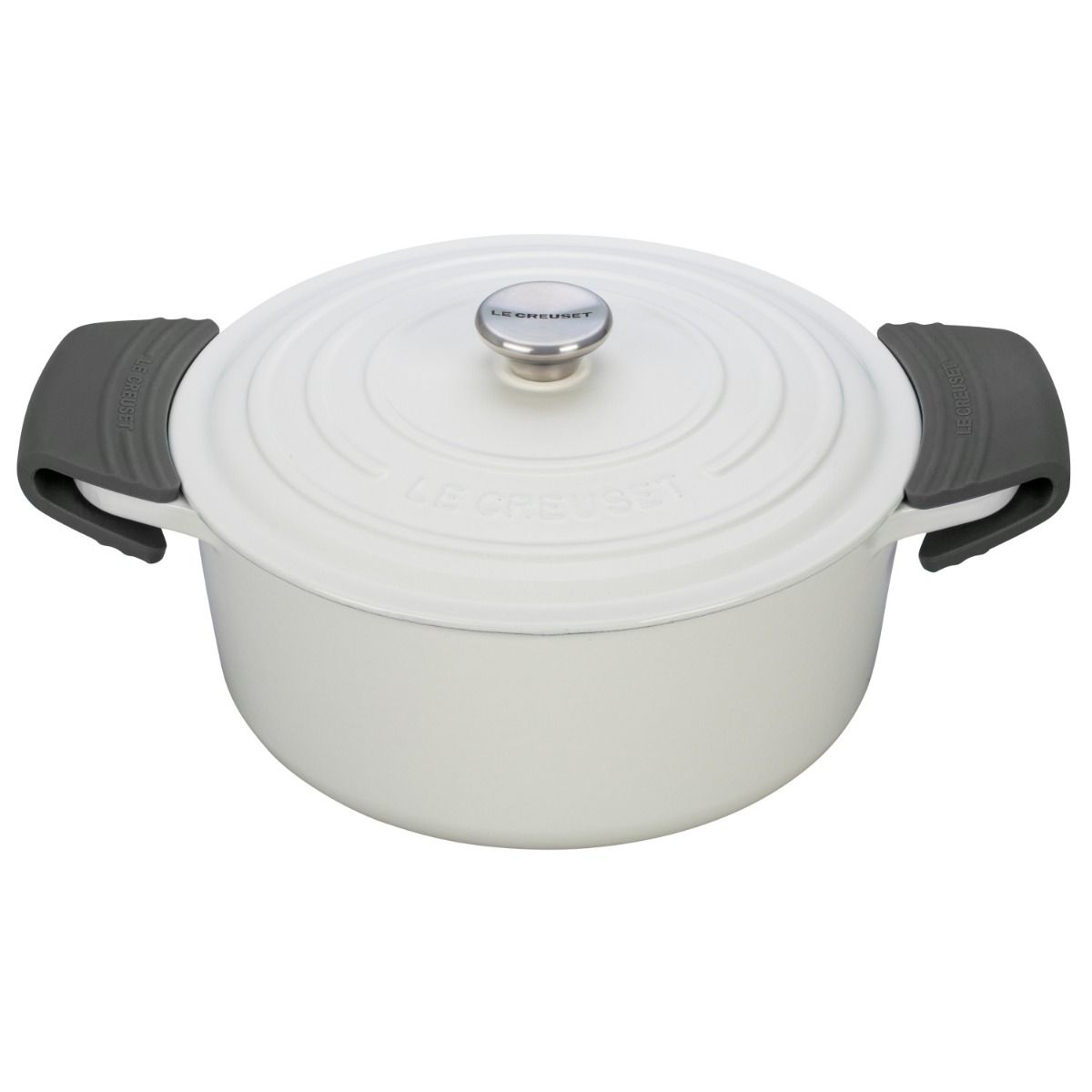  Le Creuset Silicone Handle Grips Set | Oyster Grey
