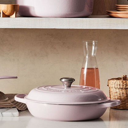  Le Creuset 3.5 Qt. Signature Enameled Cast Iron Braiser With Stainless Steel Knob | Shallot