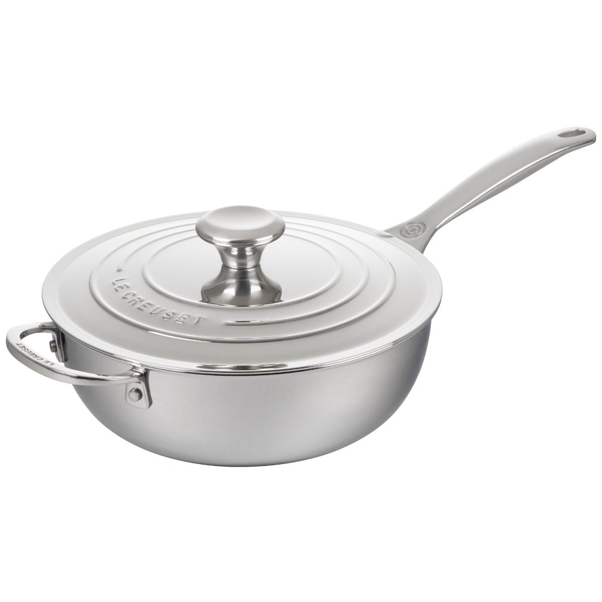  Le Creuset 3.5 Qt. Nonstick Saucier Pan | Stainless Steel