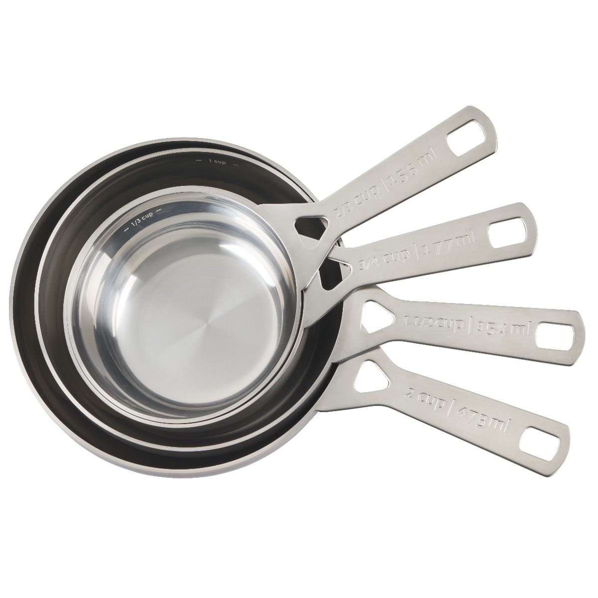  Le Creuset Stainless Steel Batch Baking Measuring Cups | Set Of 4