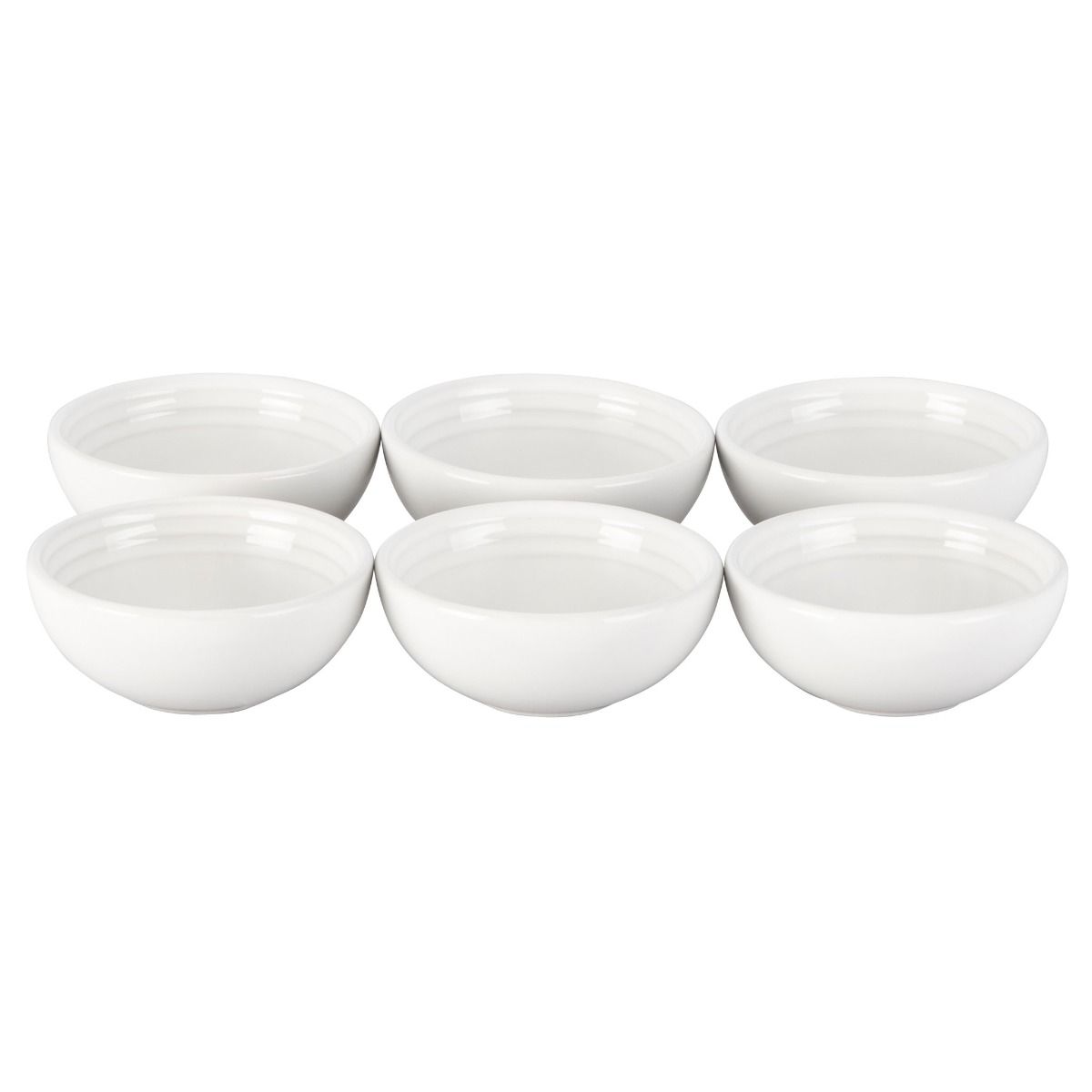  Le Creuset 2oz Pinch Bowls - Set Of 6 | White