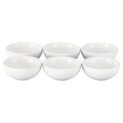  Le Creuset 2oz Pinch Bowls - Set Of 6 | White
