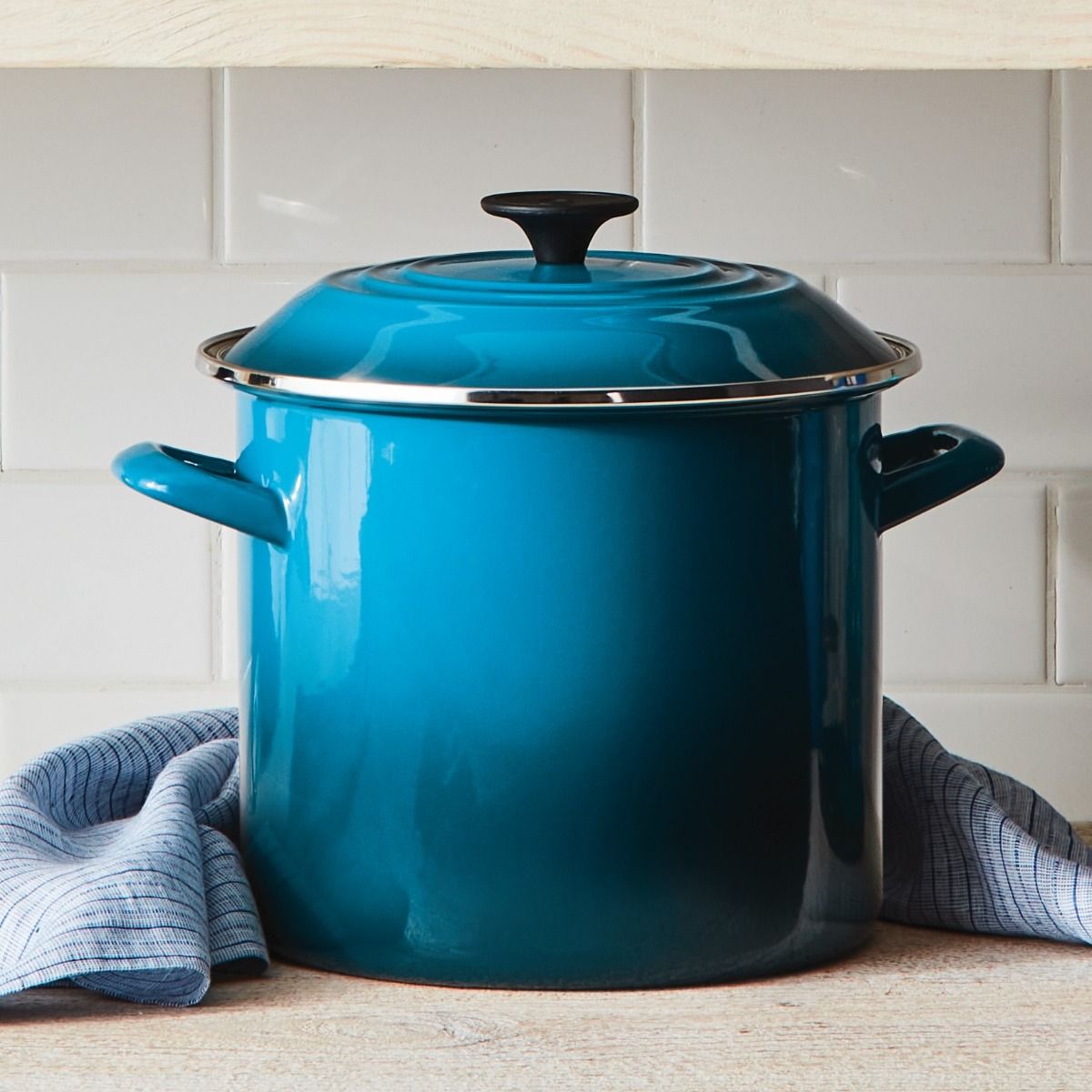  Le Creuset 8 Qt. Stock Pot | Deep Teal