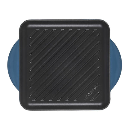  Le Creuset 9.5" Square Signature Enameled Cast Iron Grill Pan | Deep Teal