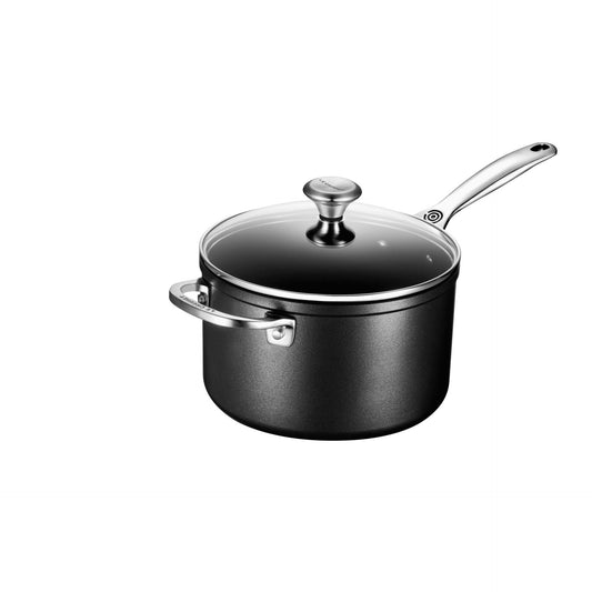 Le Creuset 4 Qt. Saucepan With Glass Lid | Toughened Nonstick Pro